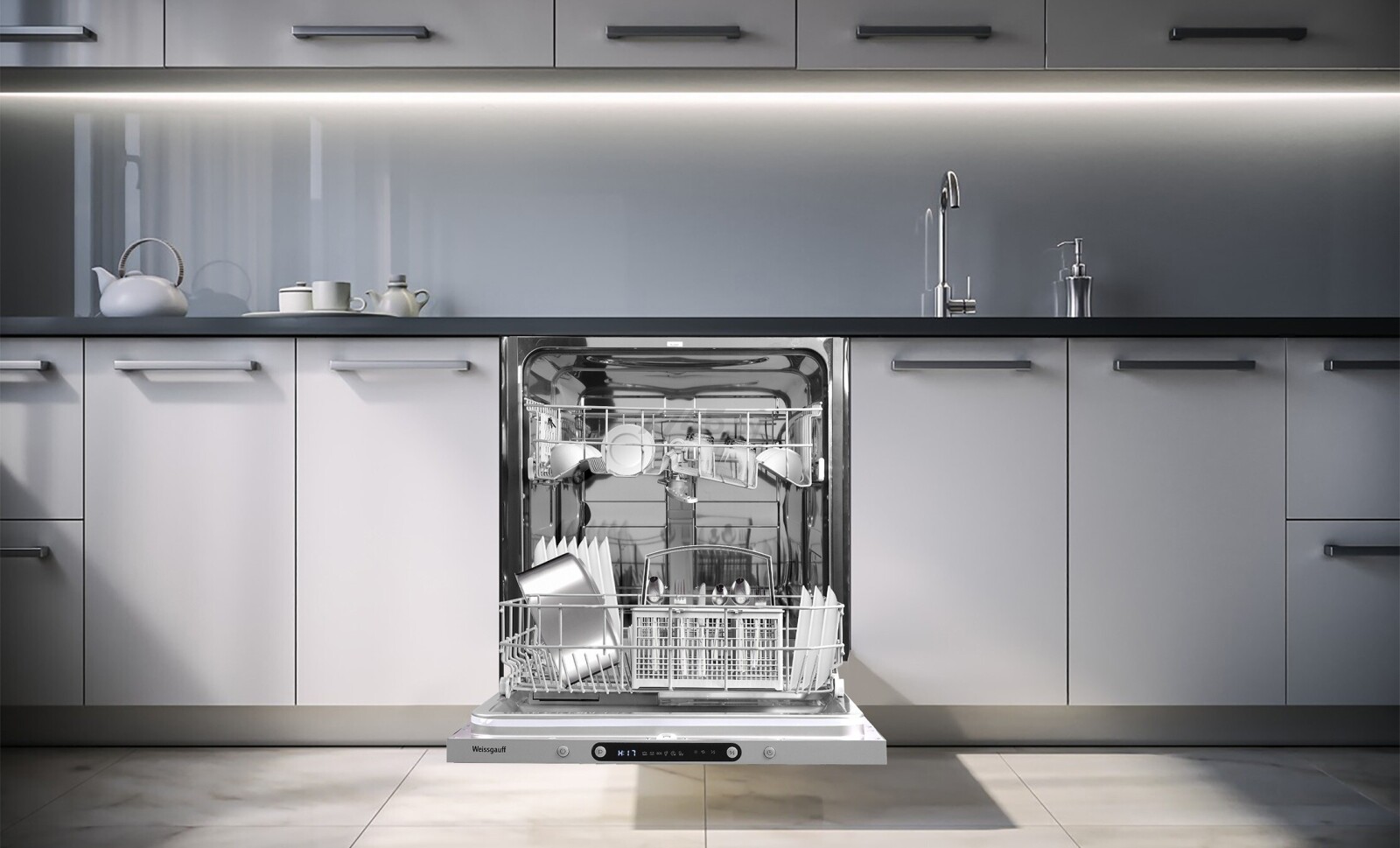 Машина посудомоечная встраиваемая WEISSGAUFF BDW 6062 D - Фото 6