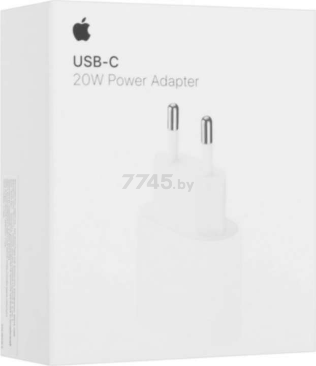 Сетевое зарядное устройство APPLE USB-C мощностью 20 Вт (MHJE3ZM/A) - Фото 5