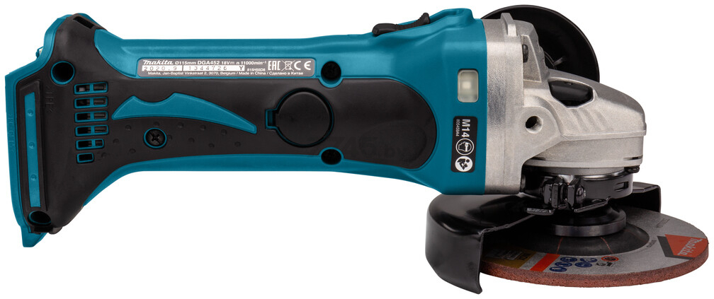 Шлифмашина угловая аккумуляторная MAKITA DGA 452 Z (DGA452Z) - Фото 4