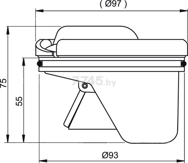 Гидрозатвор комбинированный ALCAPLAST Smart (APV0020-RU) - Фото 2