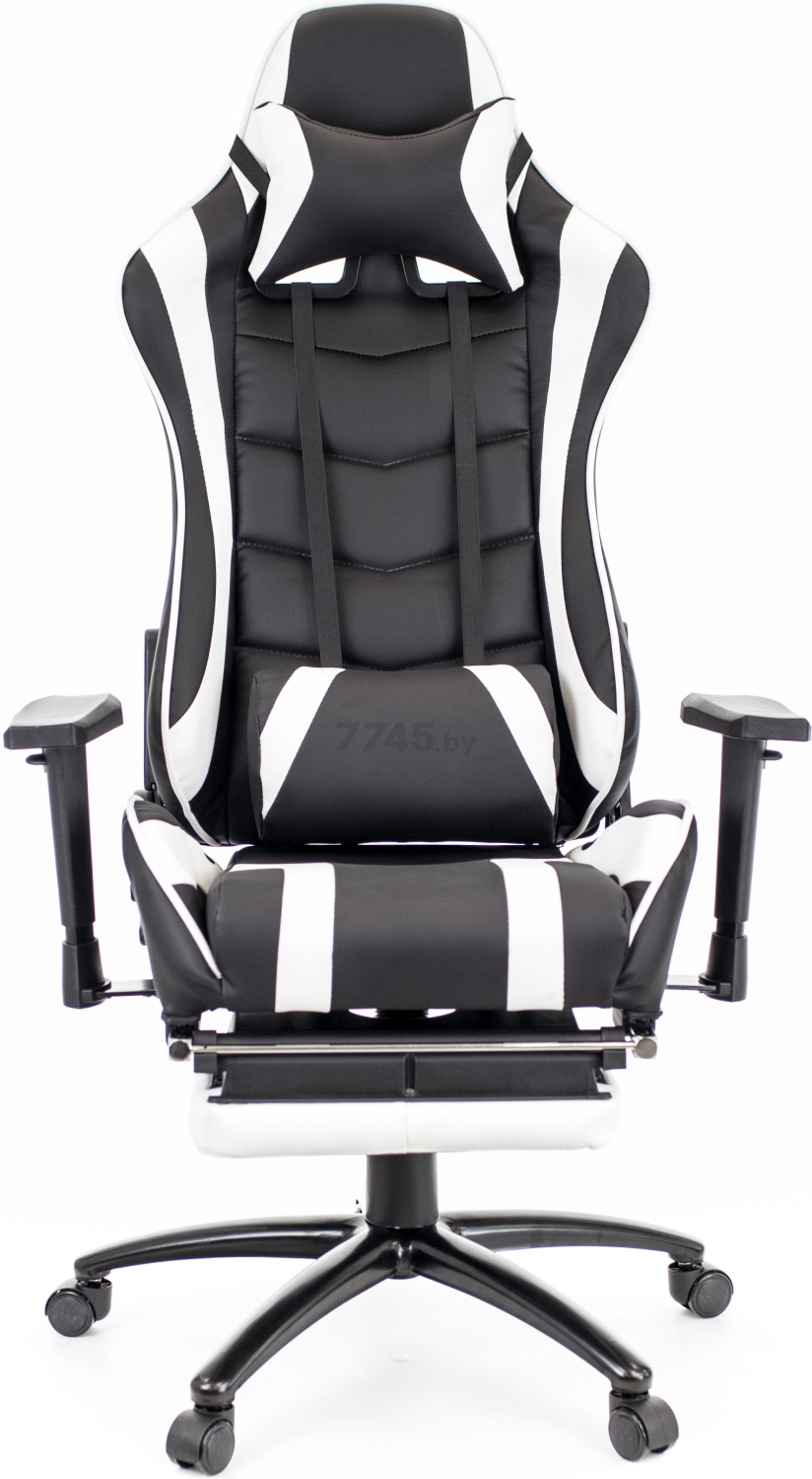 Кресло геймерское EVERPROF Lotus S1 экокожа черный/белый - Фото 4