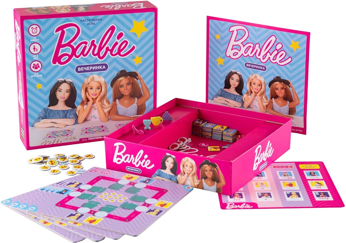 Игра настольная COSMODROME GAMES Barbie Вечеринка (52173) - Фото 8
