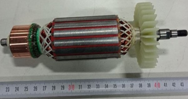 Якорь (ротор) для шлифмашины угловой WORTEX LXAG2326-3 (AG5801-29+30) - Фото 2