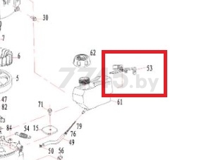 Кронштейн тормозного механизма для газонокосилки ECO LG-534, 634 DVO150 (475304)