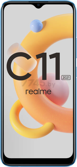 Смартфон REALME C11 2021 2/32GB Lake Blue (RMX3231) - Фото 2