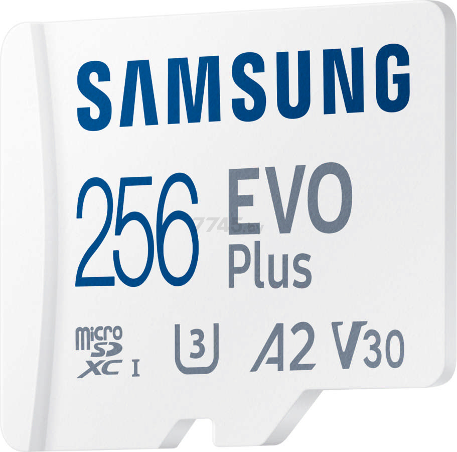 Карта памяти SAMSUNG Evo Plus 2021 microSDXC 256 Гб с адаптером SD (MB-MC256KA) - Фото 2