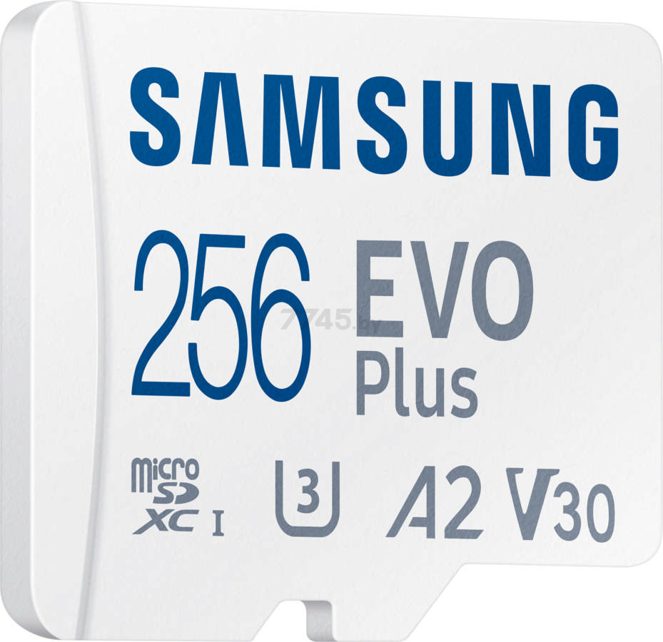 Карта памяти SAMSUNG Evo Plus 2021 microSDXC 256 Гб с адаптером SD (MB-MC256KA) - Фото 3