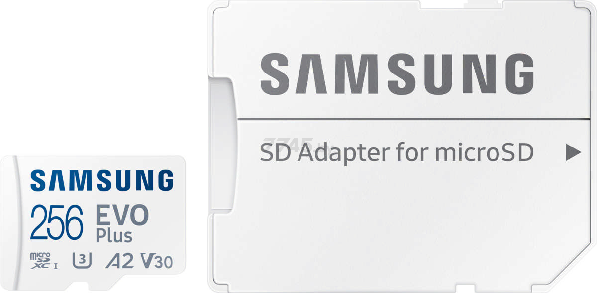 Карта памяти SAMSUNG Evo Plus 2021 microSDXC 256 Гб с адаптером SD (MB-MC256KA) - Фото 6