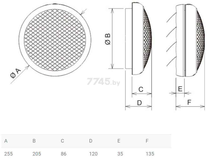 Вентилятор вытяжной накладной SOLER&PALAU HCM-180 N (5201420600) - Фото 3