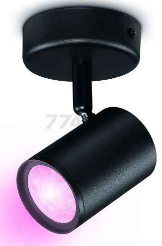 Светильник трековый умный светодиодный 5 Вт PHILIPS Imageo WiZ Spots черный (Б0055316)