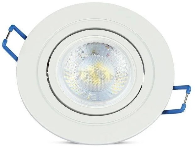Светильник точечный светодиодный V-TAC Круг белый (SKU-3599) - Фото 2