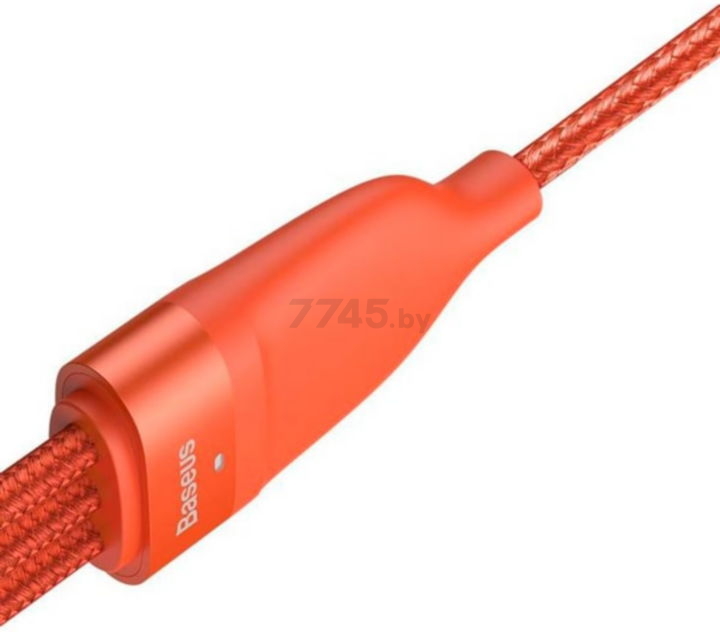 Кабель BASEUS Flash Series 3in2 Data Cable U+C to M+L+C Orange (CA2T3-07) - Фото 3