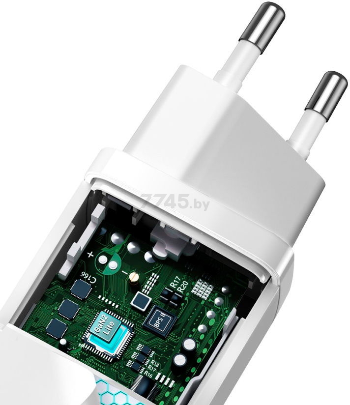 Сетевое зарядное устройство BASEUS CCGAN2L-B02 White - Фото 5