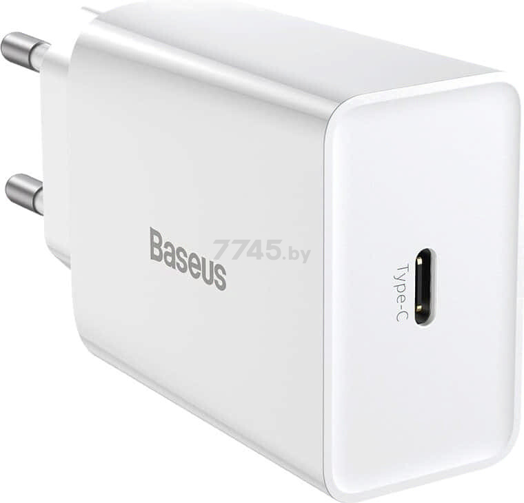 Сетевое зарядное устройство BASEUS CCFS-SN02 White - Фото 2