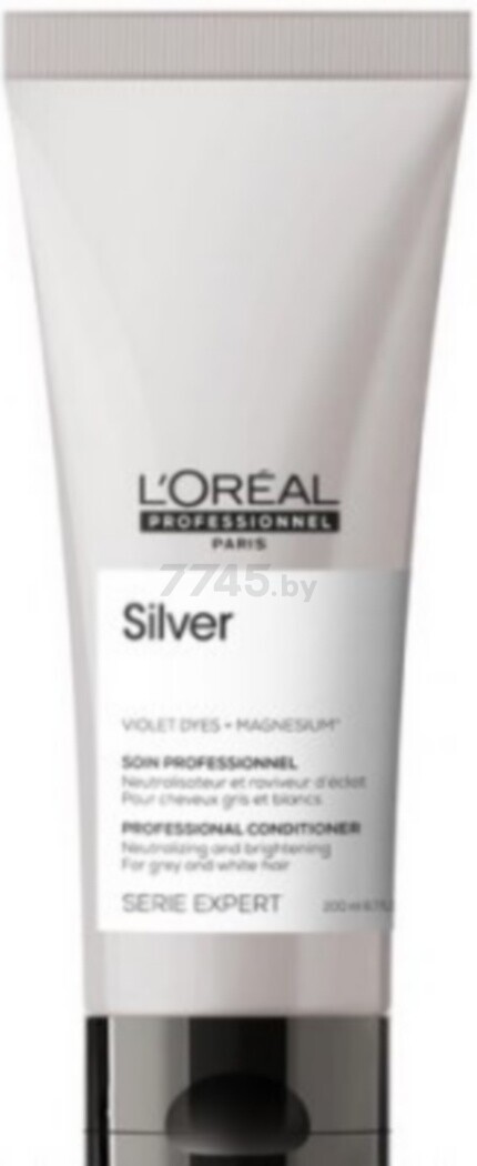 Кондиционер LOREAL PROFESSIONNEL Serie Expert Silver Нейтрализующий для осветленных и седых волос 200 мл (3474636976126)