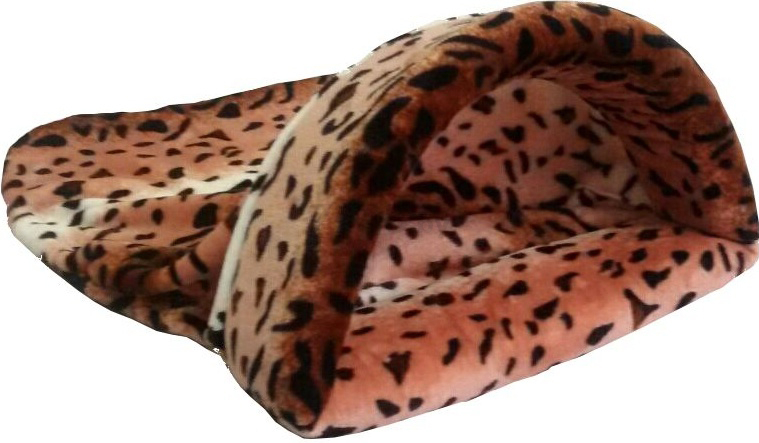 Лежанка-мешок для животных HAPPY FRIENDS 65x45x25 см леопард (stm 017)