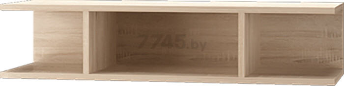 Полка настенная MLK Скайлайн с перегородкой 900 дуб сонома светлый 90,2х29,8х20 см (630-0687-73)