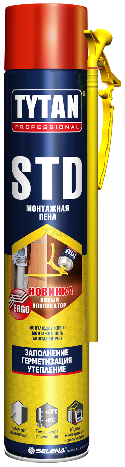 Пена монтажная TYTAN Professional STD Эрго всесезонная 750 мл (49892)