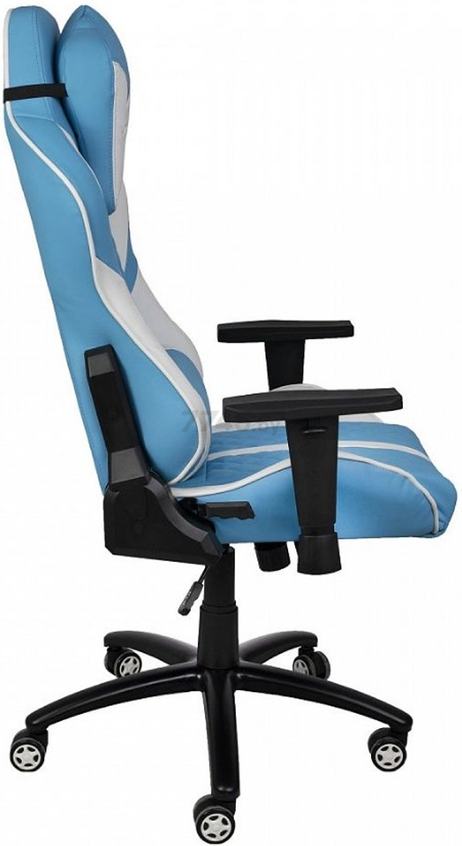 Кресло геймерское AKSHOME Sprinter Eco голубой/белый (74998) - Фото 3
