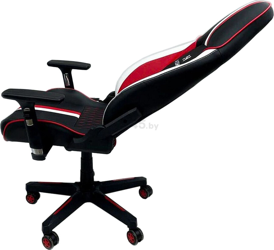 Кресло геймерское AKSHOME Bolid Eco черный/белый/красный (80349) - Фото 2