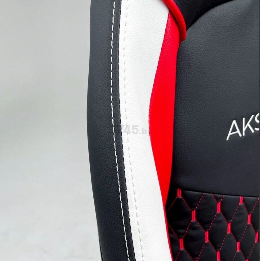 Кресло геймерское AKSHOME Bolid Eco черный/белый/красный (80349) - Фото 10