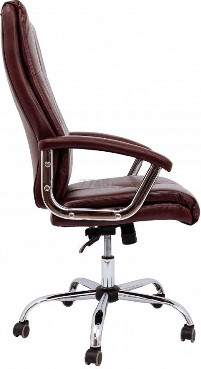 Кресло компьютерное AKSHOME Marsel Chrome Eco коричневый бриллиант (79704) - Фото 3