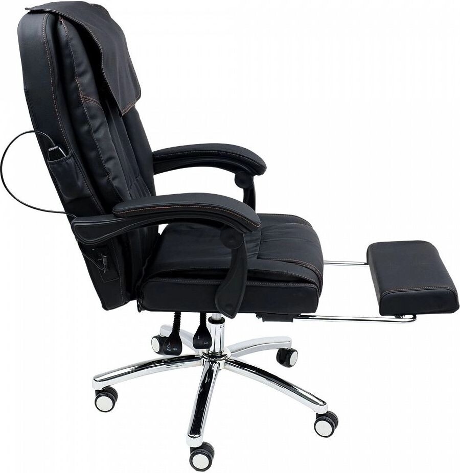 Кресло компьютерное AKSHOME Chief Massage черный (80978) - Фото 6