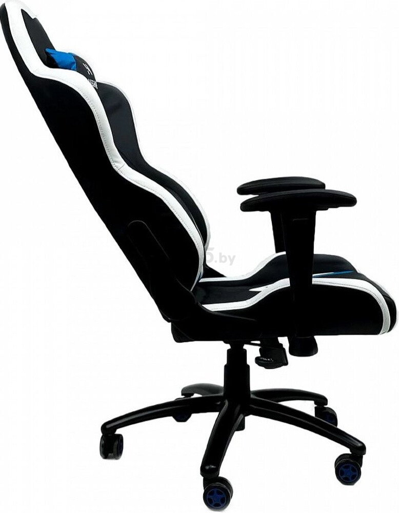 Кресло геймерское AKSHOME Eragon Eco черный/белый/синий (80351) - Фото 4