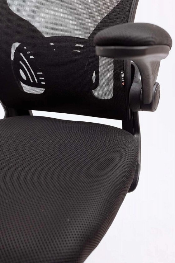 Кресло компьютерное AKSHOME Bruno ткань/сетка черный (79329) - Фото 12