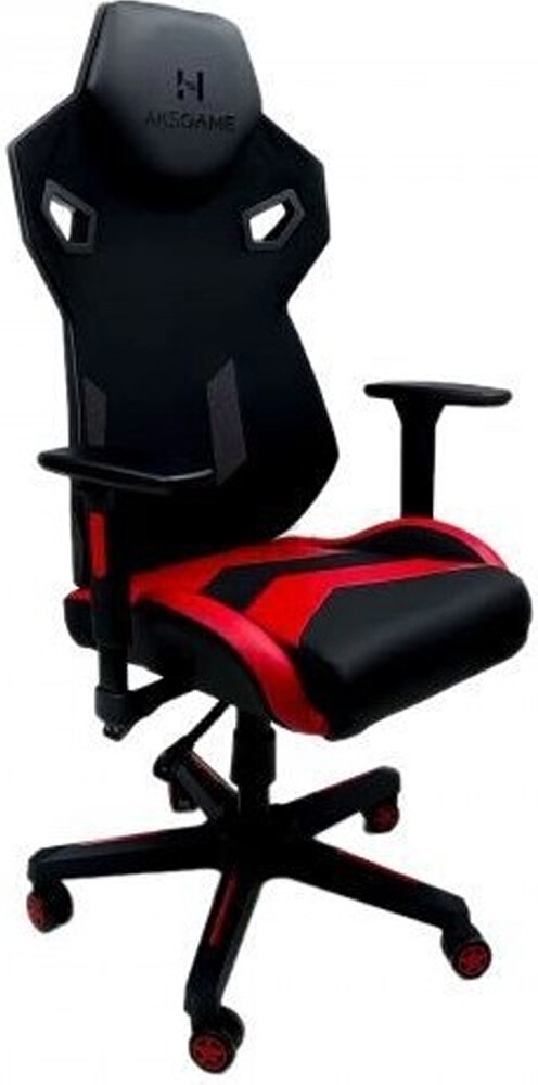 Кресло геймерское AKSHOME Dynamit экокожа/ткань сетка черный/красный (80347)