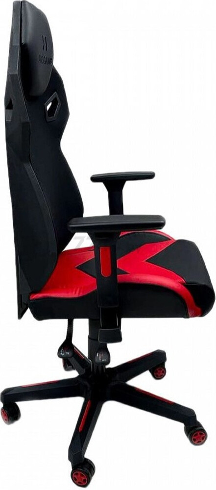 Кресло геймерское AKSHOME Dynamit экокожа/ткань сетка черный/красный (80347) - Фото 2