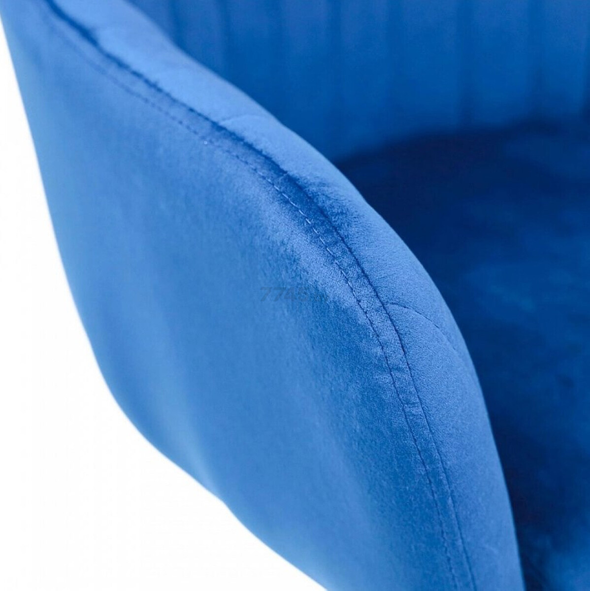 Кресло компьютерное AKSHOME Sark синий велюр/хром (83448) - Фото 7