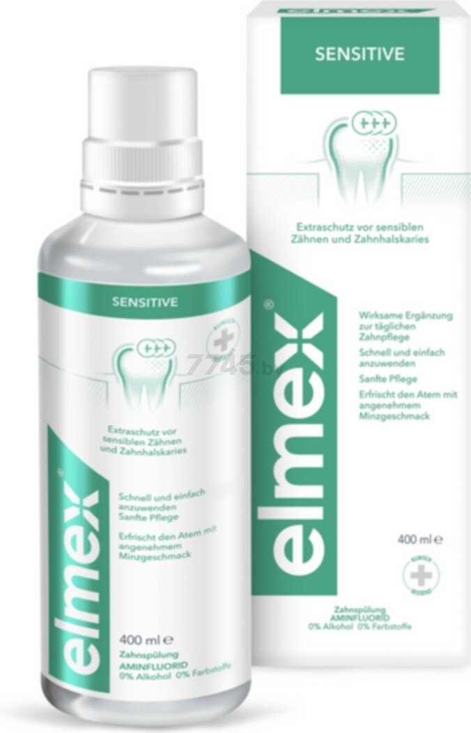 Ополаскиватель для полости рта ELMEX Sensitive Plus 400 мл (7610108059317)