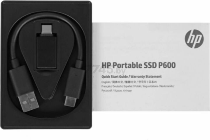 Внешний SSD диск HP P600 250GB Black (3XJ06AA) - Фото 4