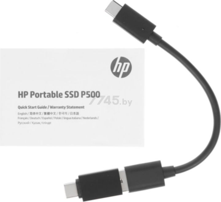 Внешний SSD диск HP P500 250GB Blue (7PD50AA) - Фото 3