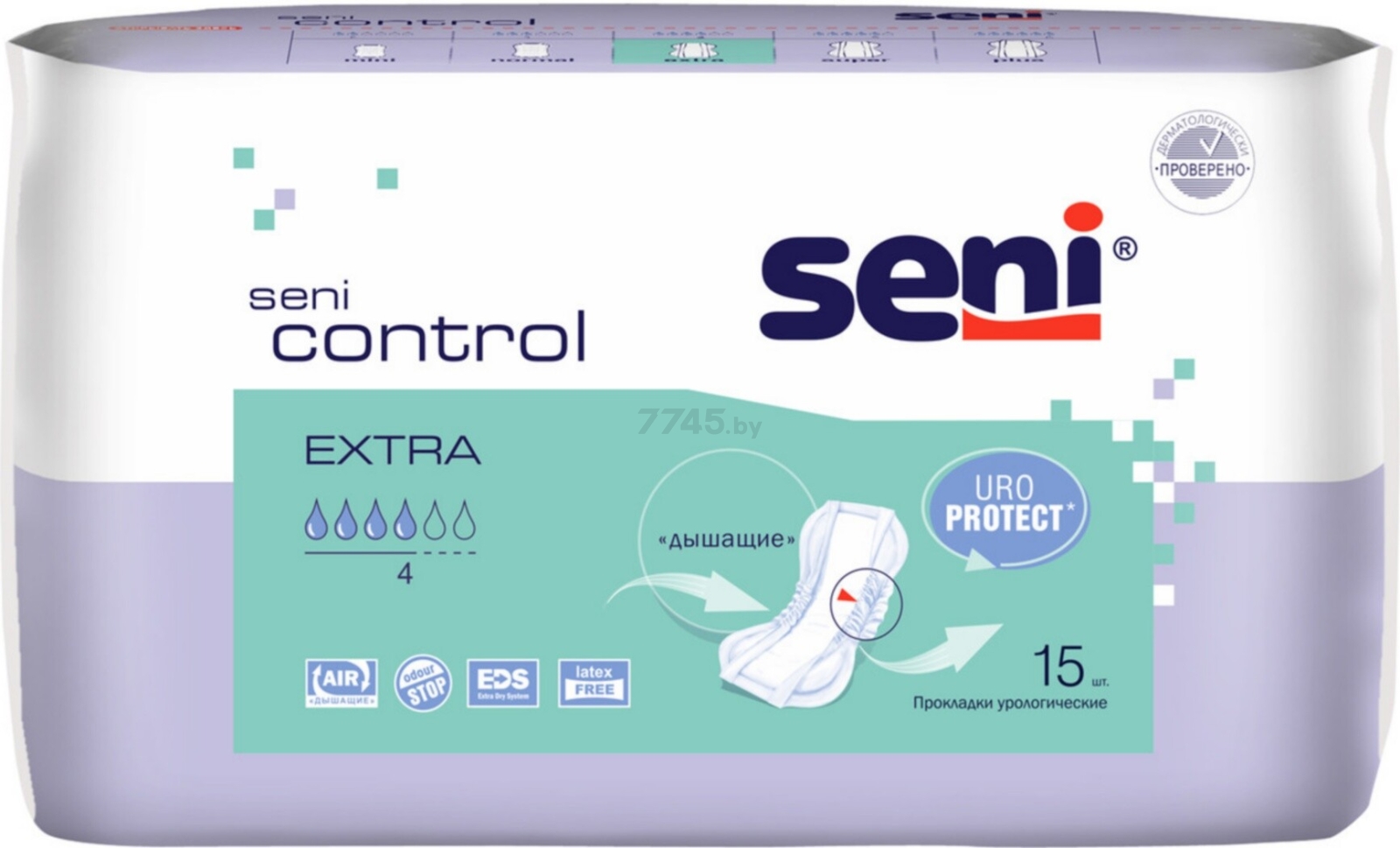 Прокладки урологические SENI Control Extra 15 штук (SE-095-EX15-RU6)