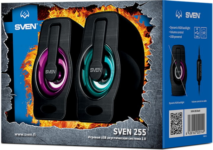 Акустическая система SVEN 255 Black - Фото 7