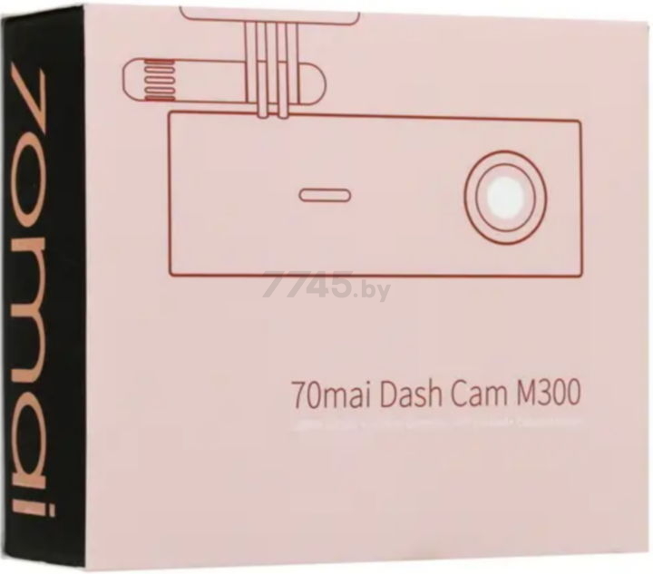Видеорегистратор автомобильный 70MAI Dash Cam M300 Pink-gold - Фото 7