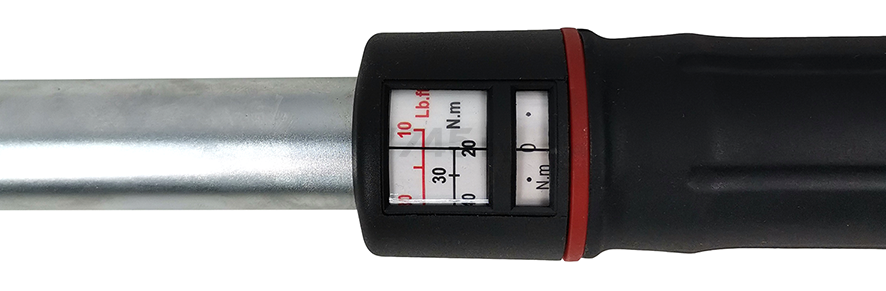 Ключ динамометрический 20-210 Нм 1/2" с окошком индикации AE&T (TA-B3210-12) - Фото 3