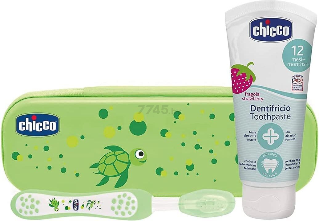Набор для чистки зубов CHICCO с 12 мес зеленый (00006959000000)