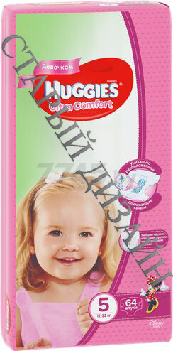 Подгузники HUGGIES Ultra Comfort Disney Box Girl 5 Junior 12-22 кг 84 штуки (5029053547862) - Фото 4