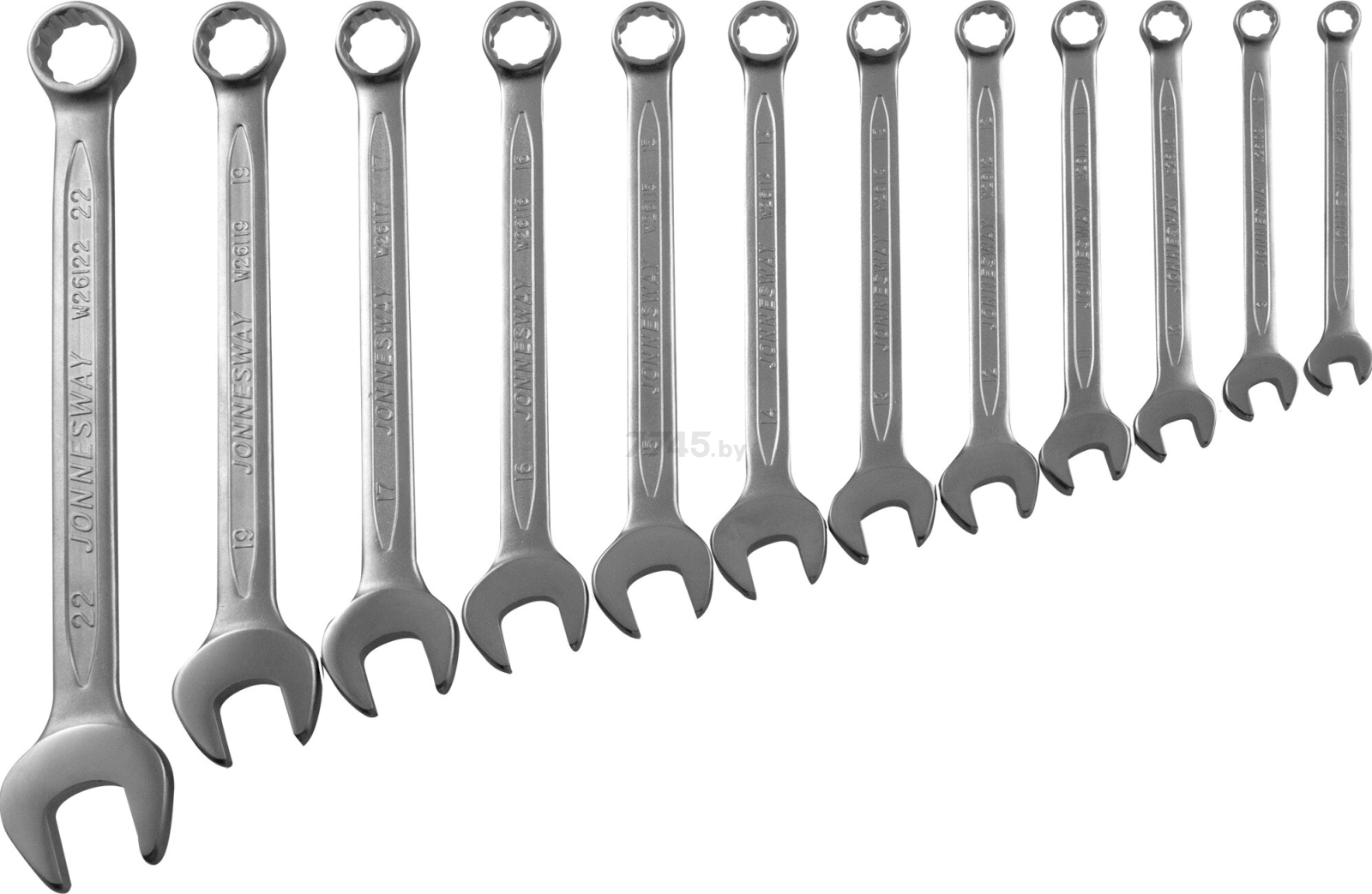 Набор ключей комбинированных 8-22 мм 12 предметов JONNESWAY (W26112S) - Фото 2
