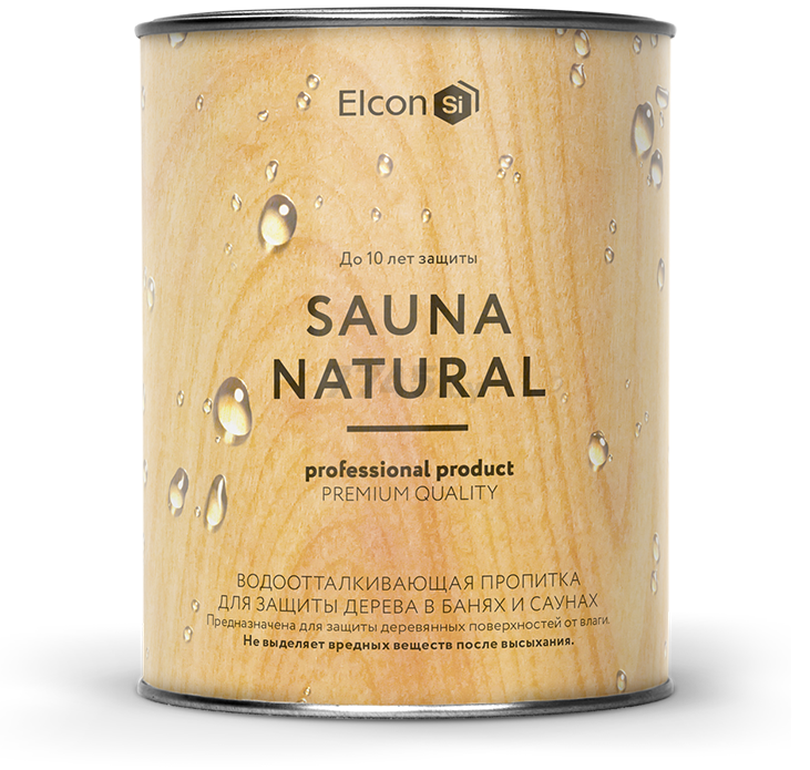 Пропитка для бани и сауны ELCON Sauna Natural 0,9 л