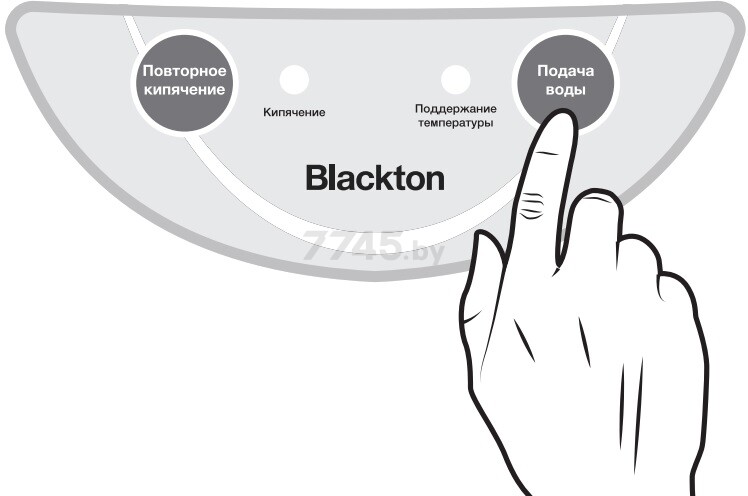 Термопот BLACKTON Bt TP331 белый/серый - Фото 4