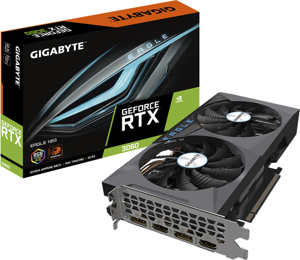 Видеокарта GIGABYTE Nvidia GeForce RTX 3060 Eagle 12G GDDR6 rev. 2.0 (GV-N3060EAGLE-12GD_2) - Фото 9