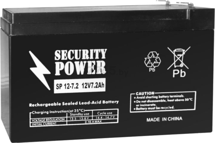 Аккумулятор для ИБП SECURITY POWER SP 12-7,2 F2