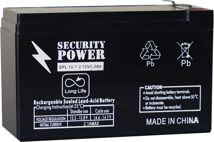 Аккумулятор для ИБП SECURITY POWER SPL 12-7,2 F2
