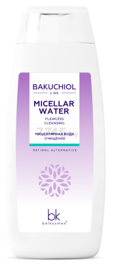 Вода мицеллярная для снятия макияжа BELKOSMEX Bakuchiol Line Очищение 150 мл (4810090011512)