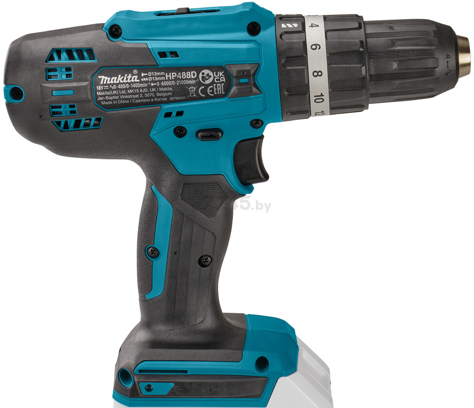 Дрель-шуруповерт аккумуляторная ударная MAKITA HP 488 DWAE (HP488DWAE) - Фото 10