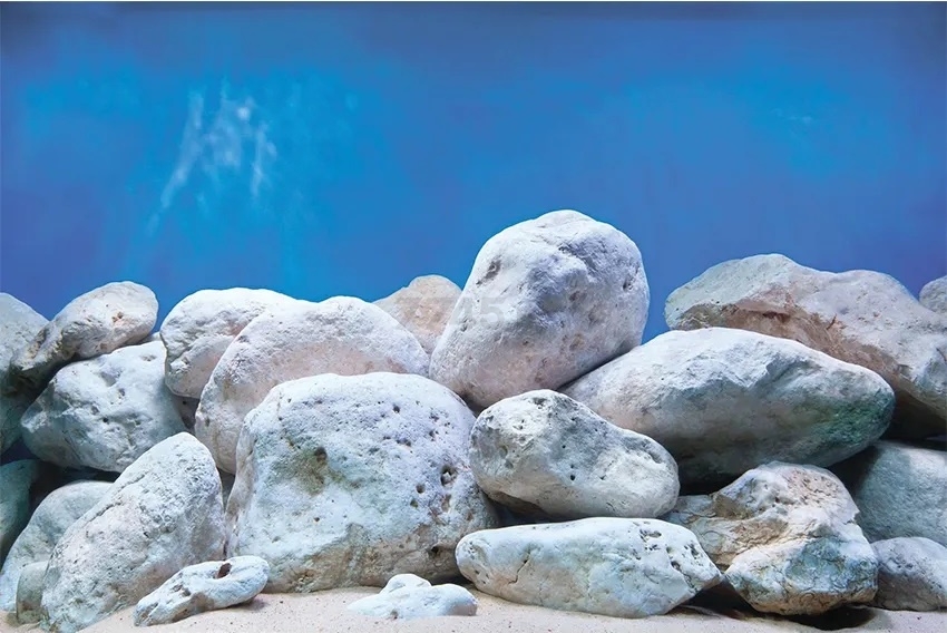 Фон для аквариума BARBUS Двухсторонний Водный сад/Камни 60х124 см (BACKGROUND 018) - Фото 3